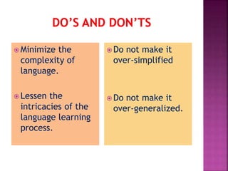 Fundamental concepts of language teaching | PPTX