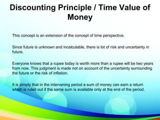 what is discounting principle