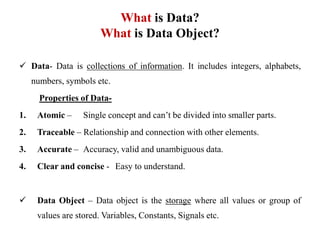 Fundamental data structure | PPTX