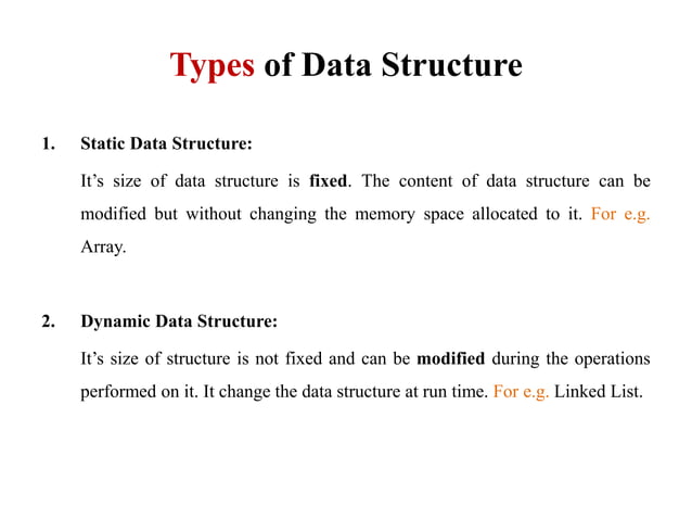 Fundamental data structure | PPT