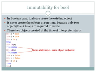 Python-04| Fundamental data types vs immutability | PPT