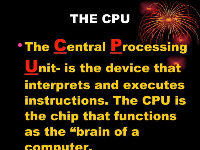 Fundamental elements of computer | PPT