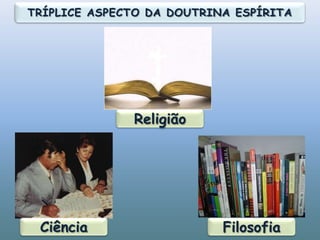 TRÍPLICE ASPECTO DA DOUTRINA ESPÍRITAReligiãoCiênciaFilosofia