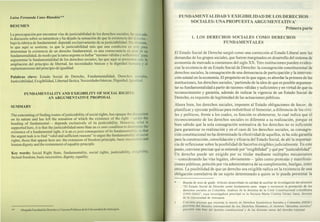 Fundamentalidad y exigibilidad de los derechos sociales una propuesta