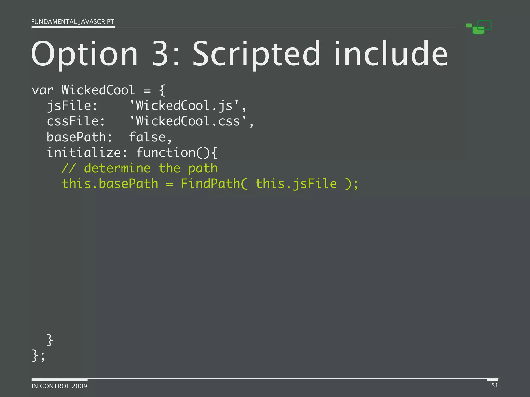 Fundamental JavaScript [In Control 2009]