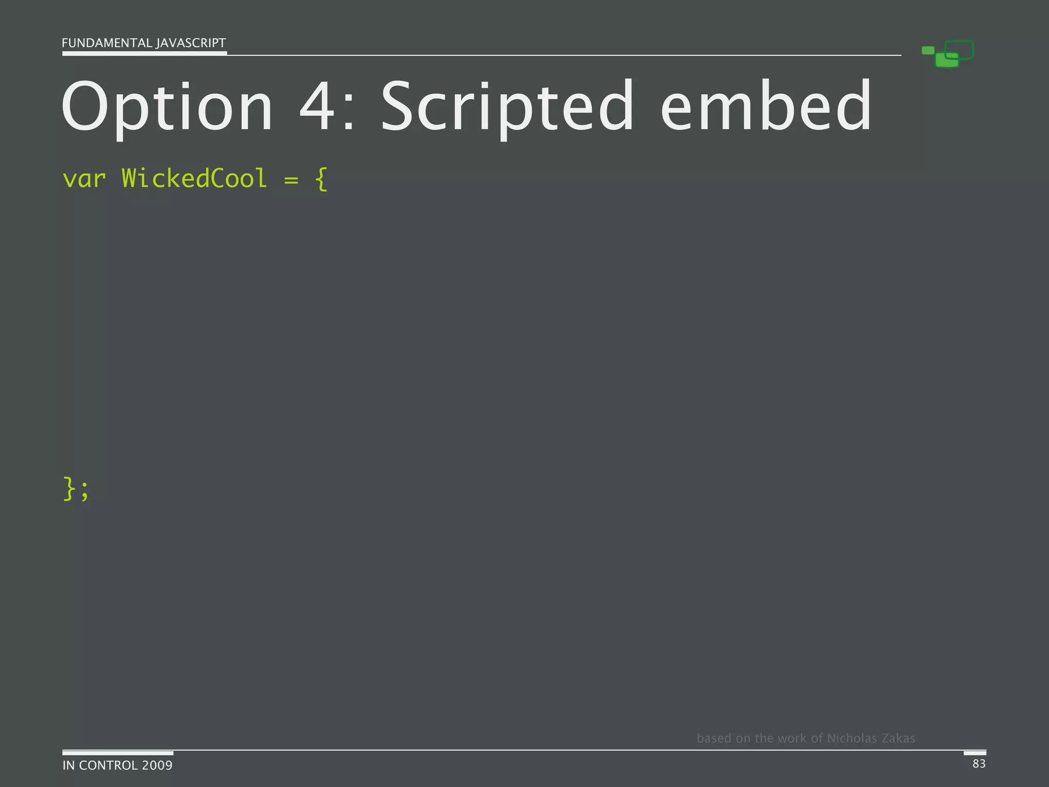 Fundamental JavaScript [In Control 2009]