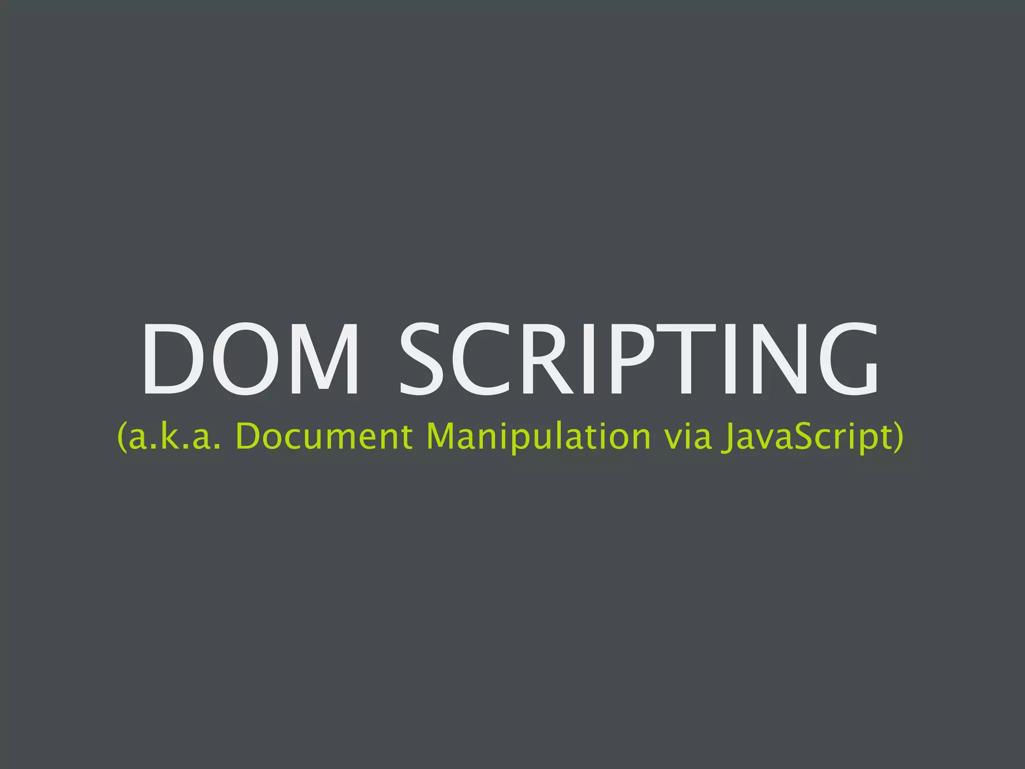 Fundamental JavaScript [In Control 2009]