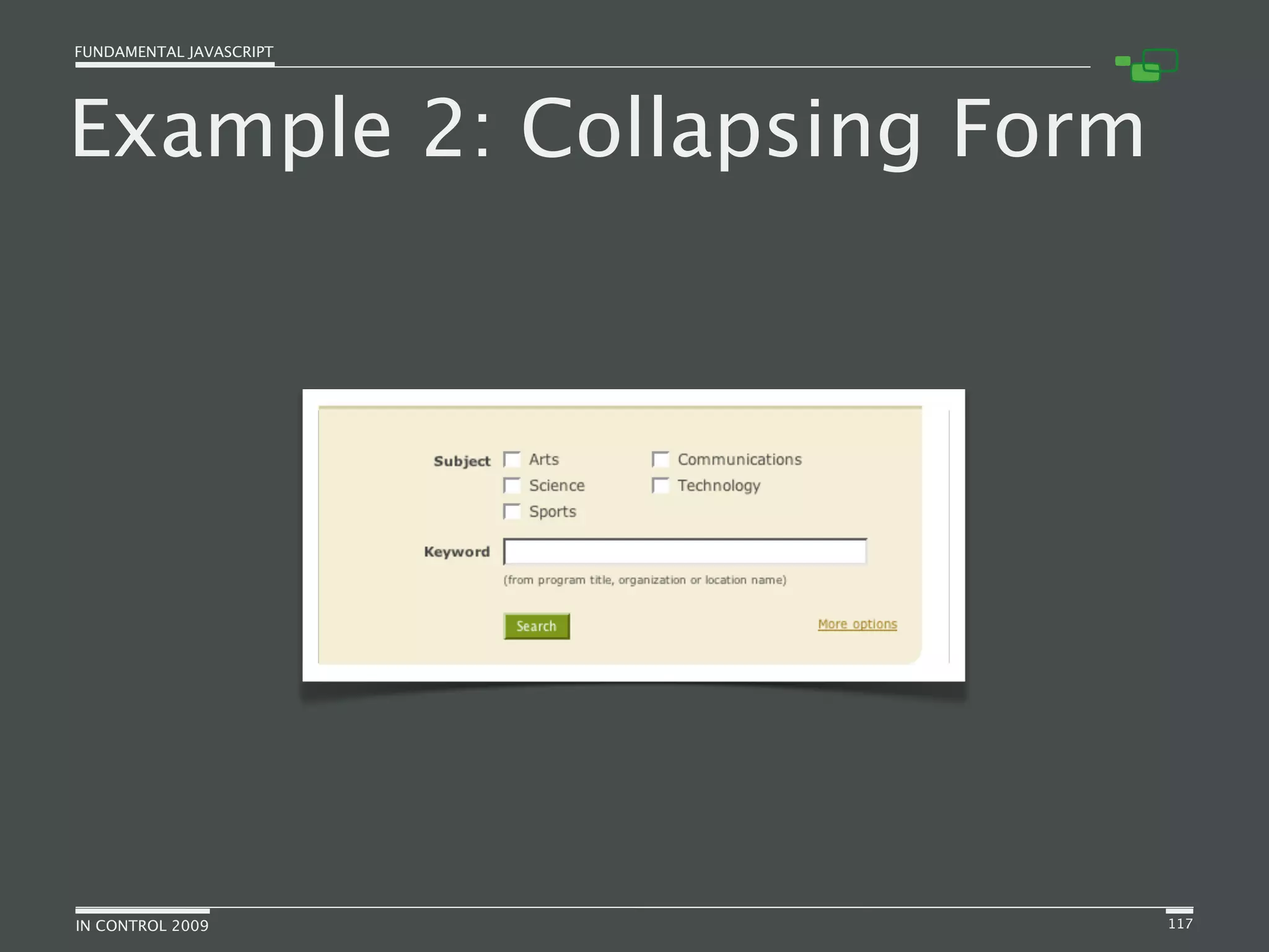 Fundamental JavaScript [In Control 2009]