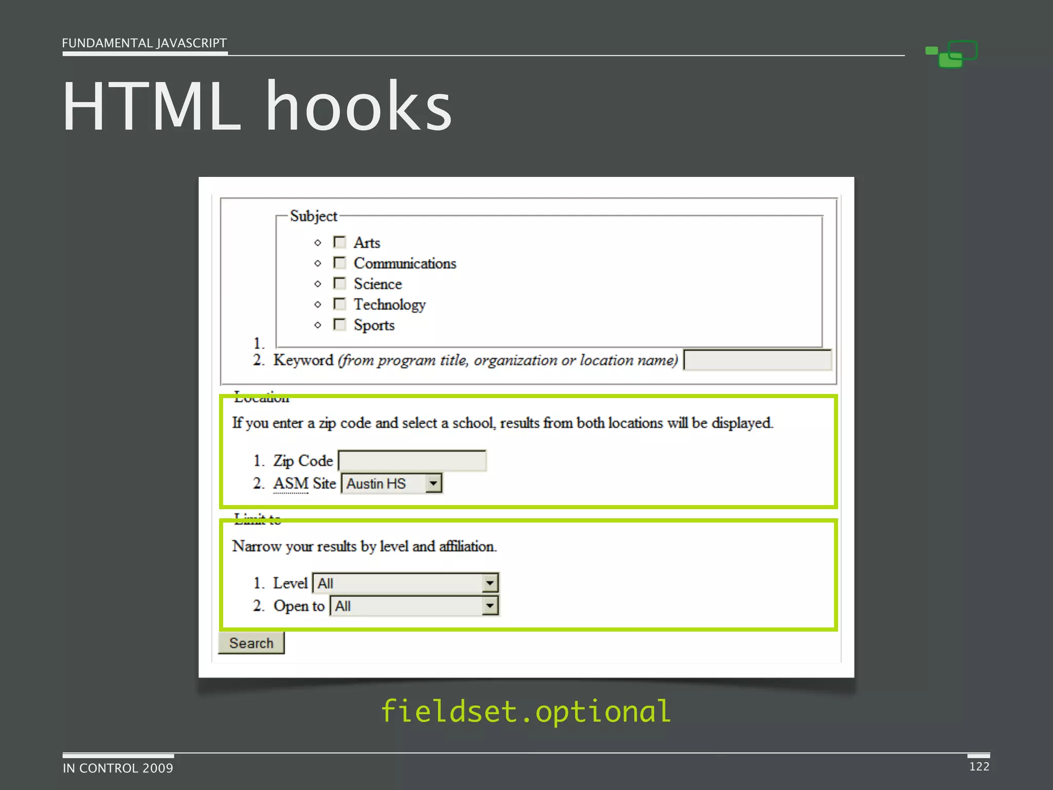 Fundamental JavaScript [In Control 2009]