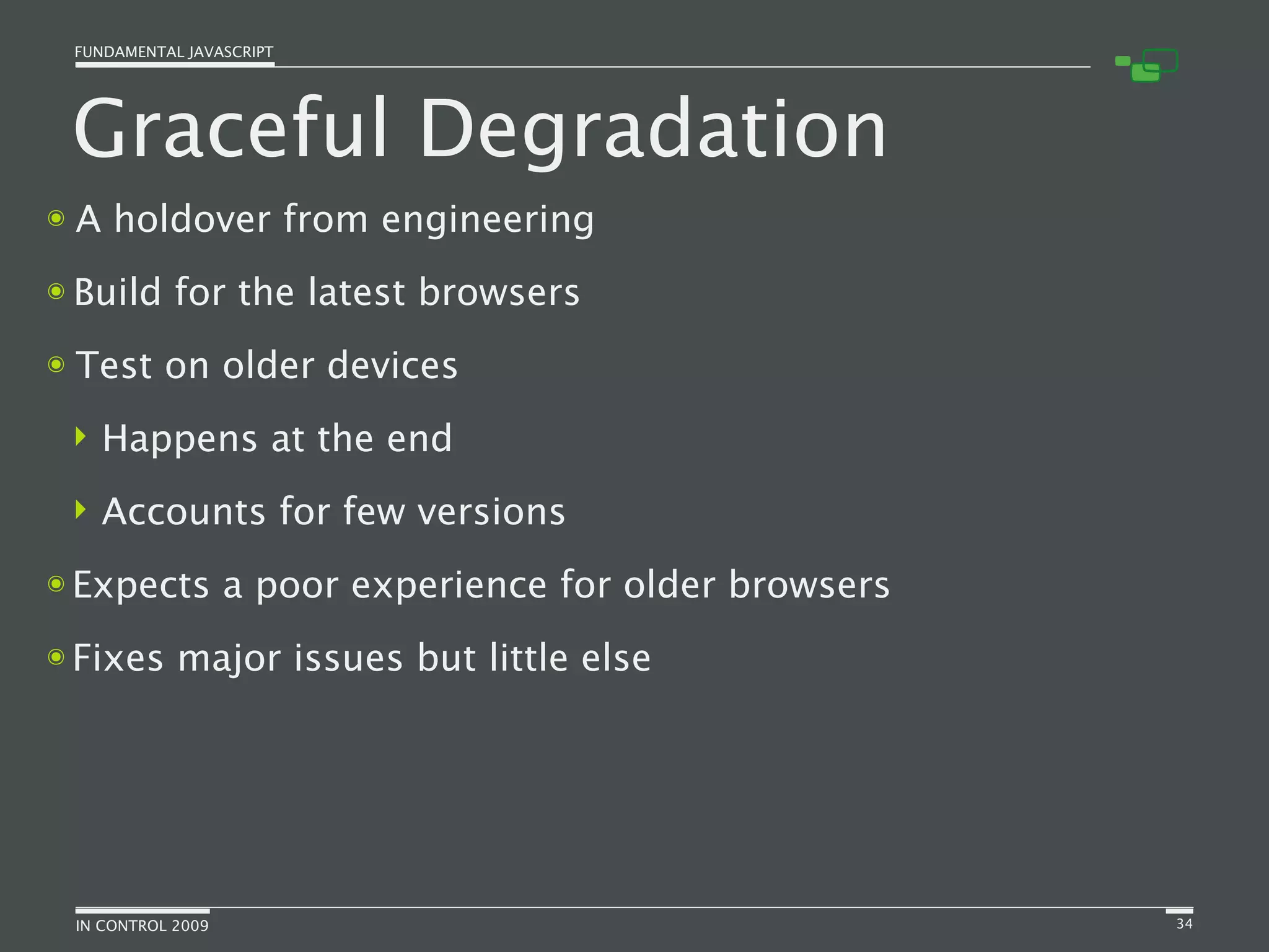 Fundamental JavaScript [In Control 2009]