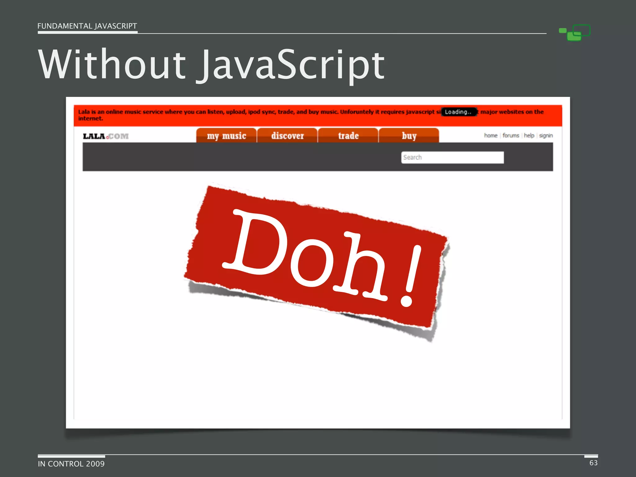 Fundamental JavaScript [In Control 2009]