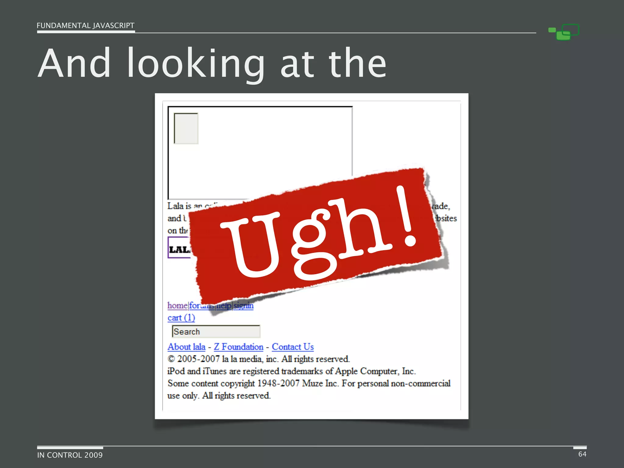 Fundamental JavaScript [In Control 2009]