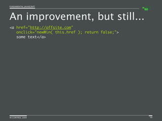 Fundamental JavaScript [In Control 2009]