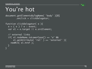 Fundamental JavaScript [In Control 2009]