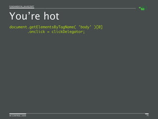 Fundamental JavaScript [In Control 2009]