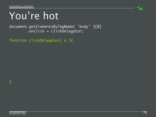 Fundamental JavaScript [In Control 2009]