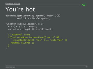 Fundamental JavaScript [In Control 2009]