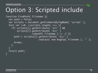 Fundamental JavaScript [In Control 2009]
