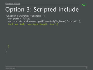 Fundamental JavaScript [In Control 2009]