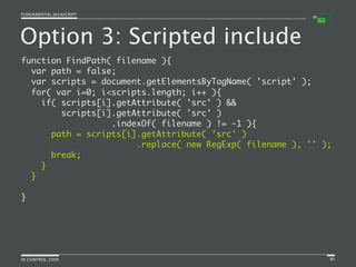 Fundamental JavaScript [In Control 2009]