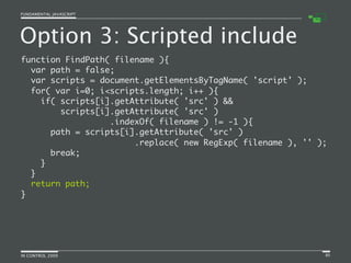 Fundamental JavaScript [In Control 2009]