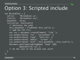 Fundamental JavaScript [In Control 2009]