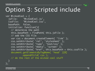 Fundamental JavaScript [In Control 2009]
