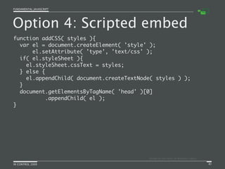 Fundamental JavaScript [In Control 2009]