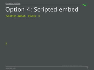 Fundamental JavaScript [In Control 2009]
