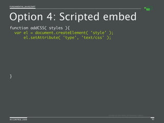 Fundamental JavaScript [In Control 2009]