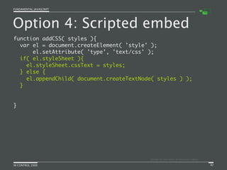 Fundamental JavaScript [In Control 2009]