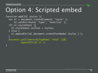 Fundamental JavaScript [In Control 2009]