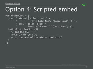 Fundamental JavaScript [In Control 2009]
