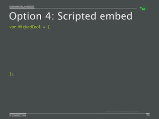 Fundamental JavaScript [In Control 2009]
