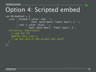 Fundamental JavaScript [In Control 2009]