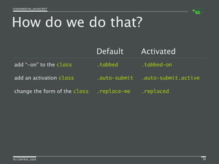 Fundamental JavaScript [In Control 2009]