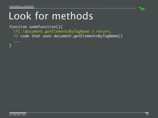 Fundamental JavaScript [In Control 2009]