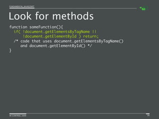 Fundamental JavaScript [In Control 2009]