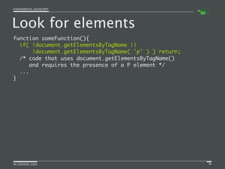 Fundamental JavaScript [In Control 2009]