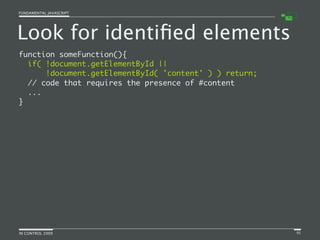 Fundamental JavaScript [In Control 2009]