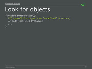 Fundamental JavaScript [In Control 2009]