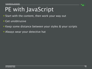 Fundamental JavaScript [In Control 2009]