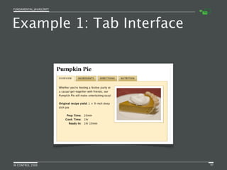 Fundamental JavaScript [In Control 2009]