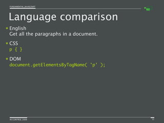 Fundamental JavaScript [In Control 2009]