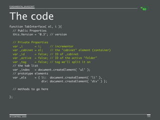 Fundamental JavaScript [In Control 2009]