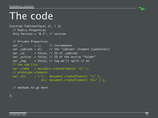 Fundamental JavaScript [In Control 2009]