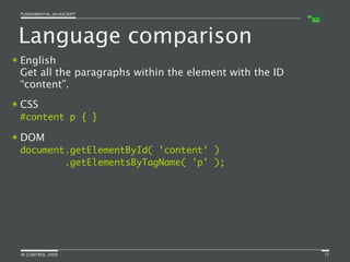 Fundamental JavaScript [In Control 2009]