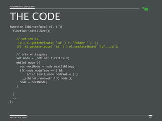 Fundamental JavaScript [In Control 2009]