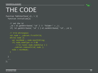Fundamental JavaScript [In Control 2009]