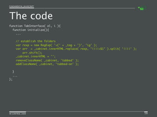 Fundamental JavaScript [In Control 2009]